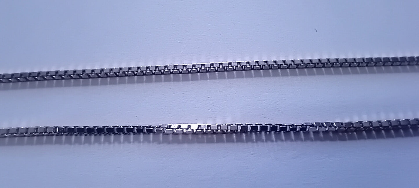 Catena veneta argento 925 rodiato